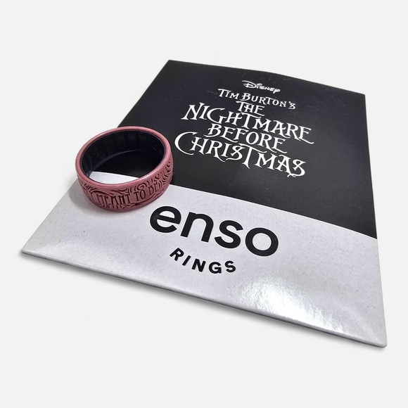 Enso‎ Rings Nightmare Before Christmas Swirls Simply Meant to Be Silicone Ring - Picture 9 of 10